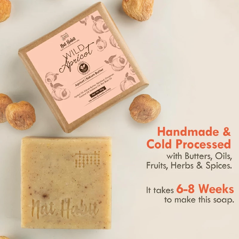 Nat Habit Wild Apricot Bath Soap, 125 g-2.webp